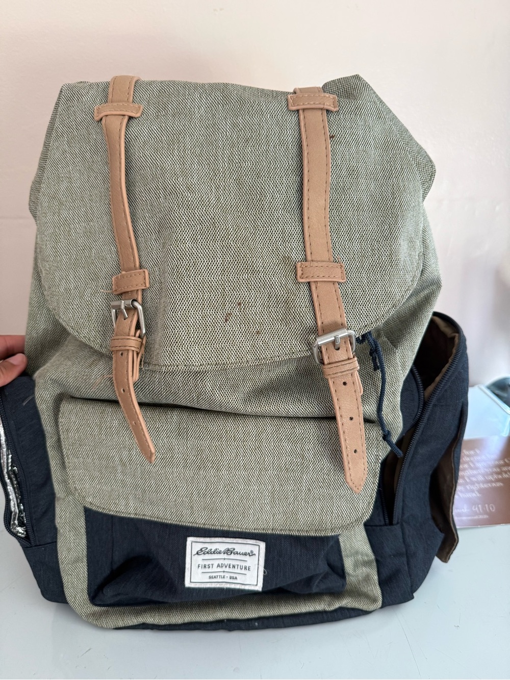 Eddie Bauer Canvas Diaper Bag/ Backpack